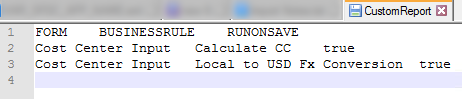 Custom LCM Report XML