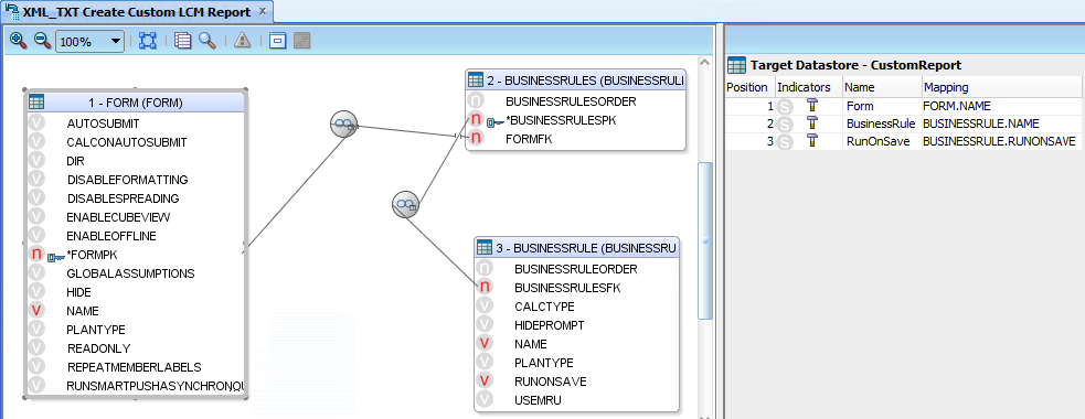 Interface Mapping Tab - ODI XML