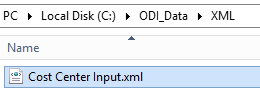 XML file in folder